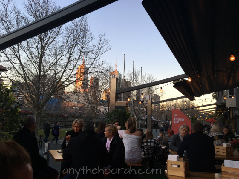 twilight over the yarra river in a bar - Hopscotch - Book Club in the Pub