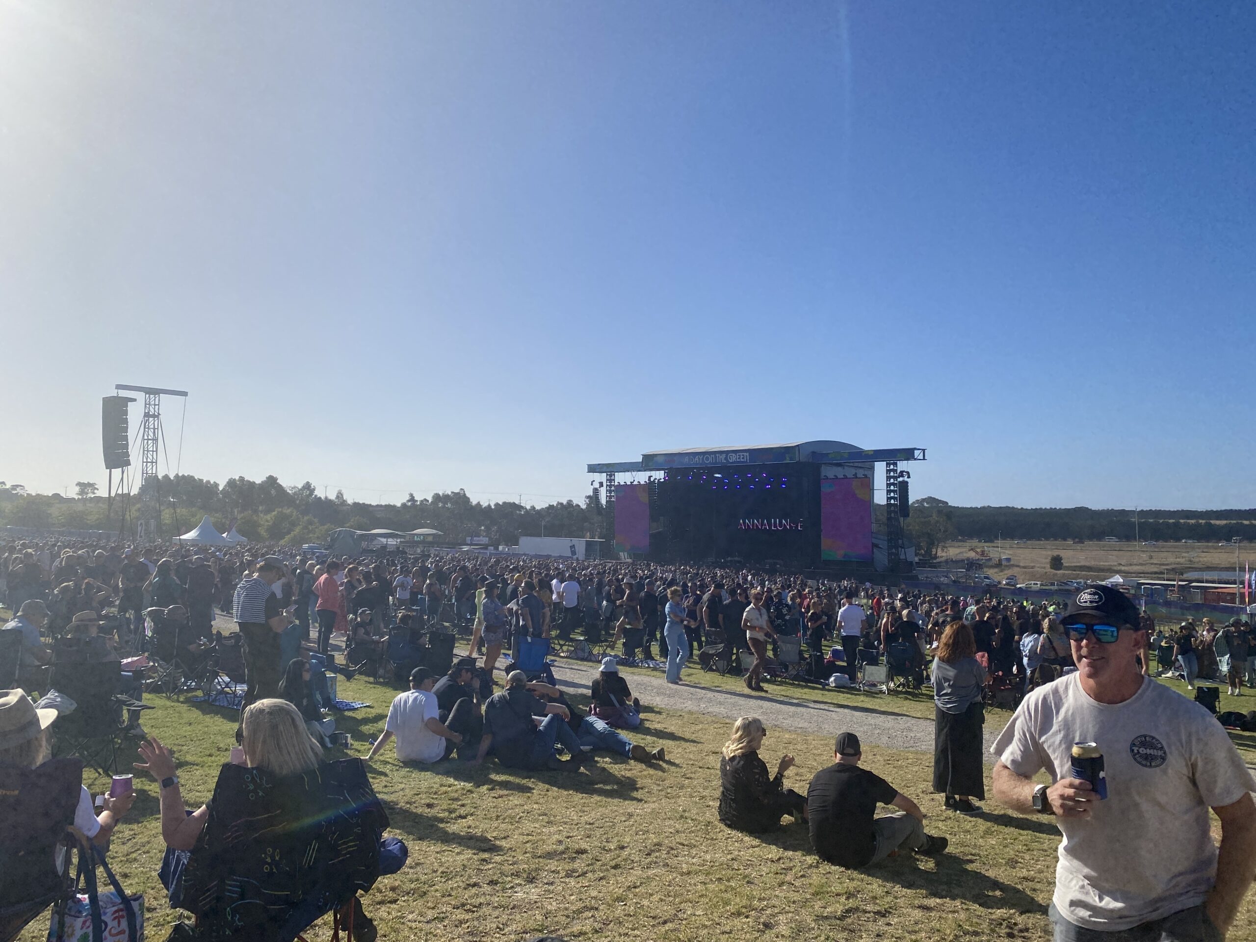 view to the stage from our spot