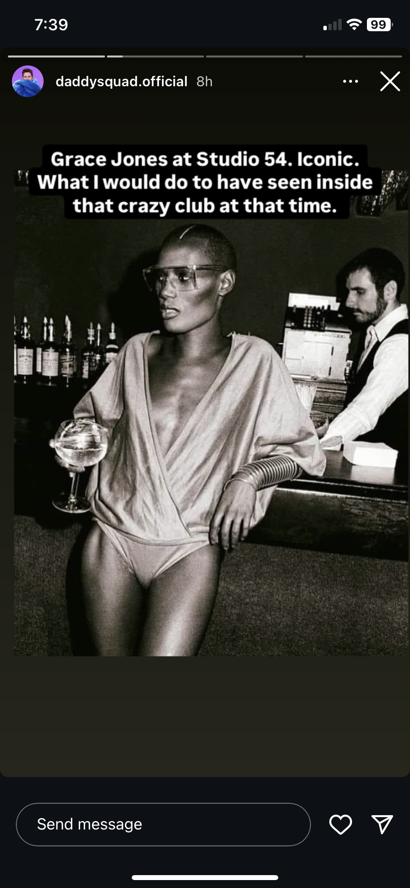 studio 54 shot - Grace Jones