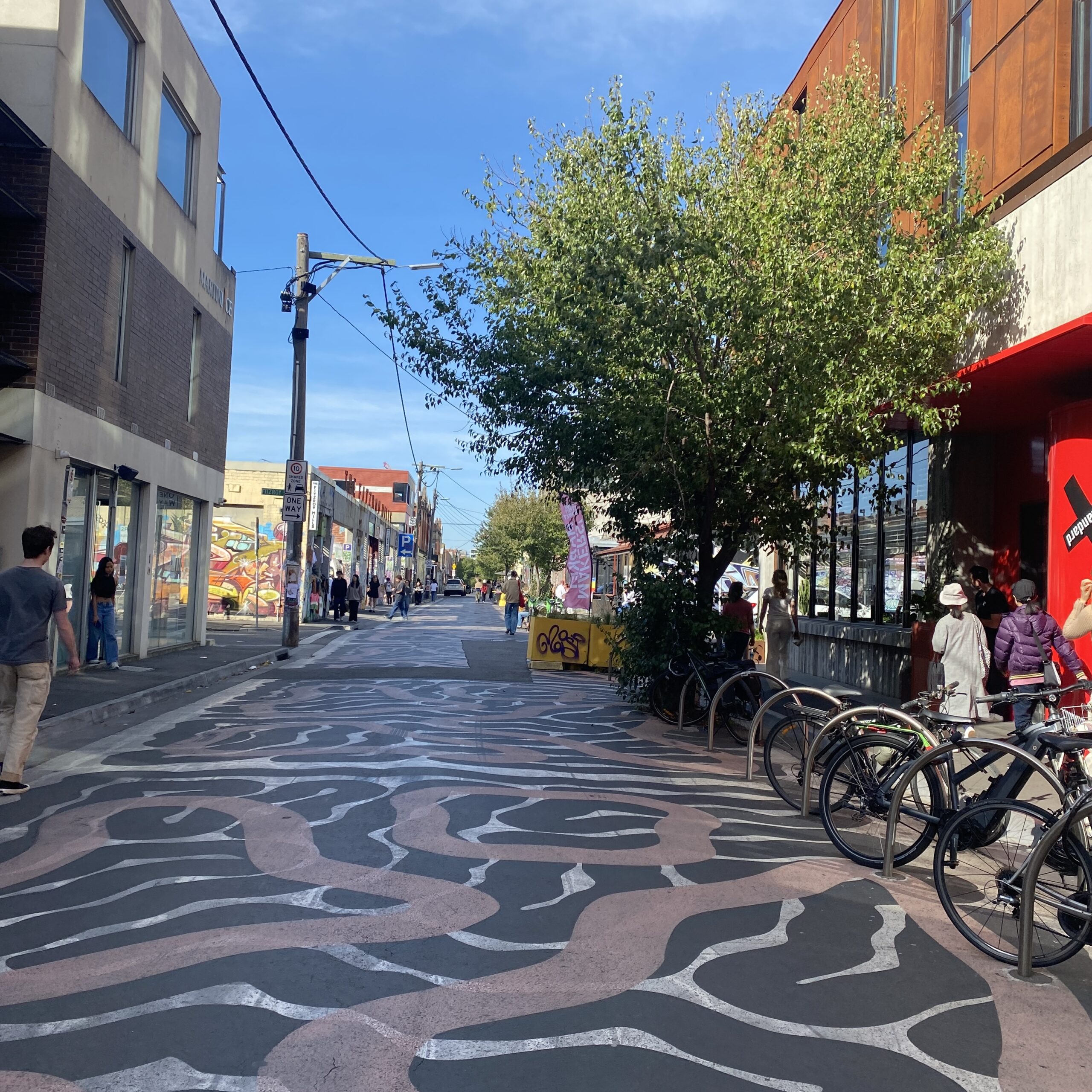 rose street shared pedestrian access
